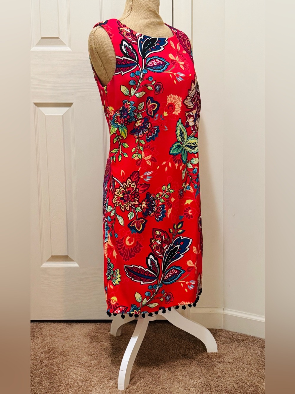 WOW! Bright Colorful Floral Sleeveless Dress AGB new from Belk, 6